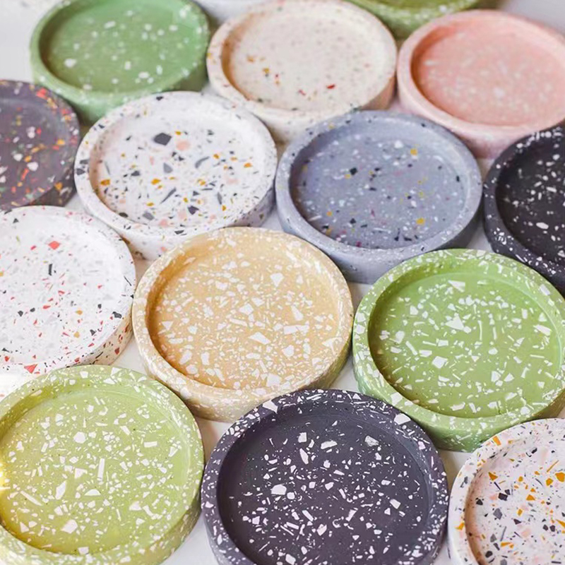 Coaster Mold Round - Bandeja redonda moldes de cimento moldes