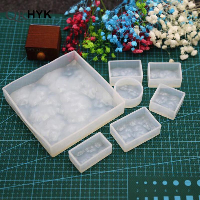 Resin Ocean Wave Mold - Molde ondulado de resina de silicone,