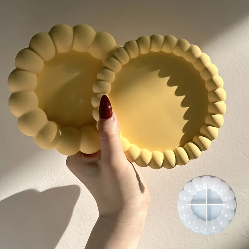 Coaster Mold Round - Diy redondo bolha bandeja coaster molde