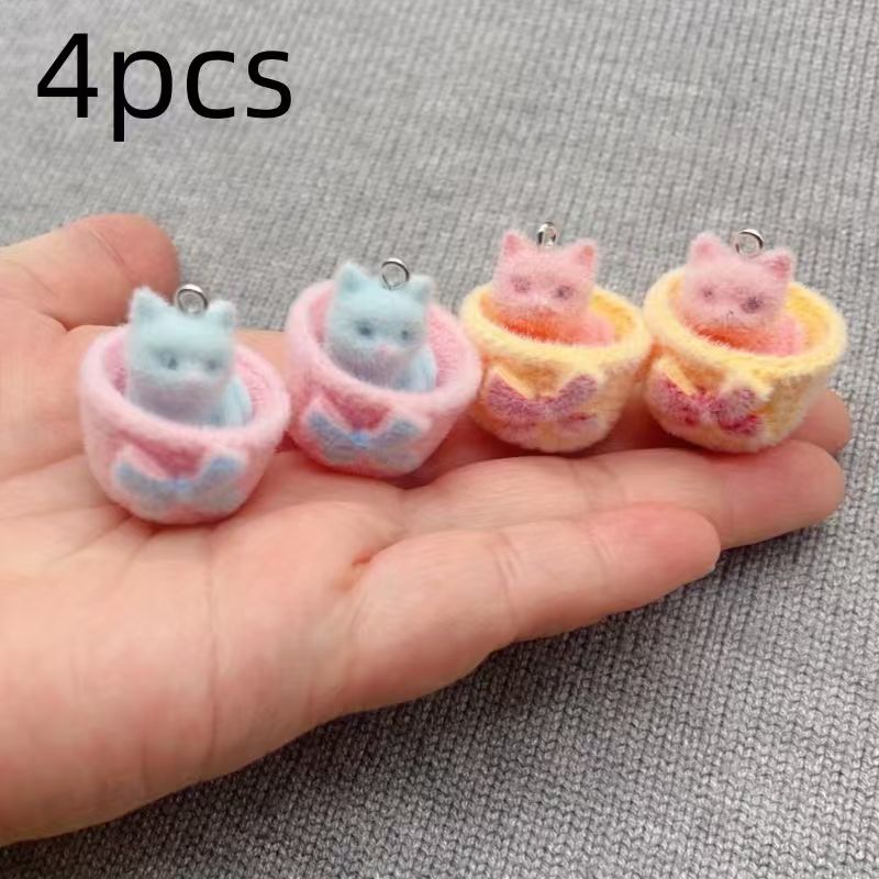 4 peças de pingente de gato em - Resin Craft Projects avaliação e preço