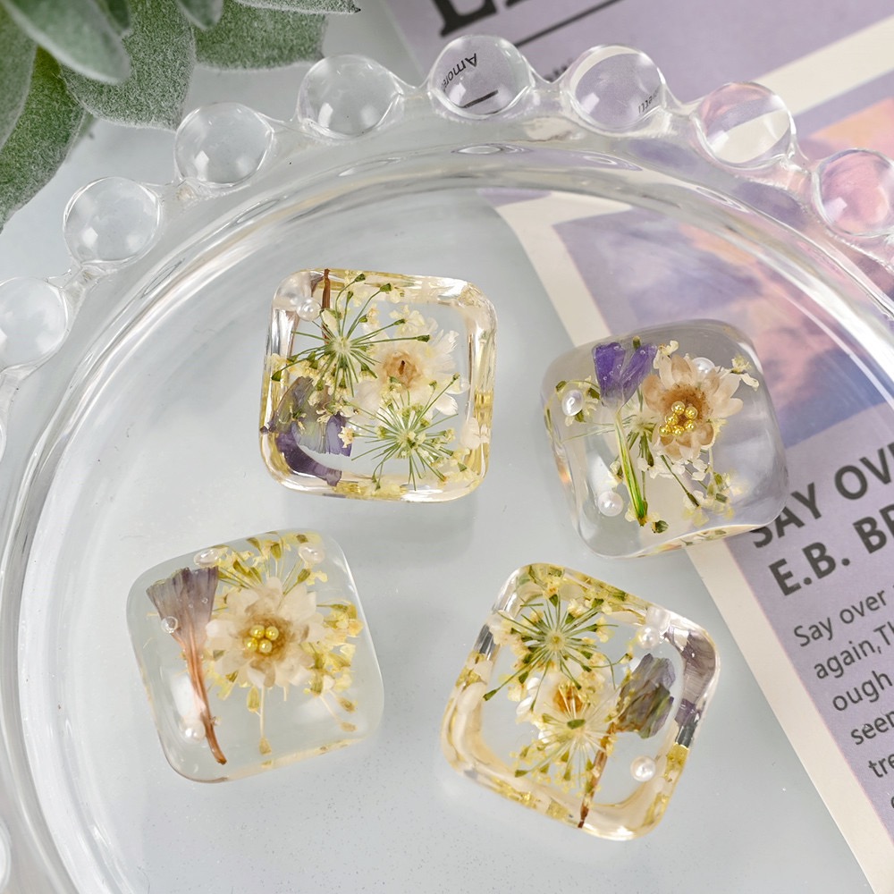 Botões de resina de cúpula de  - Dried Flower Bulk avaliação e preço