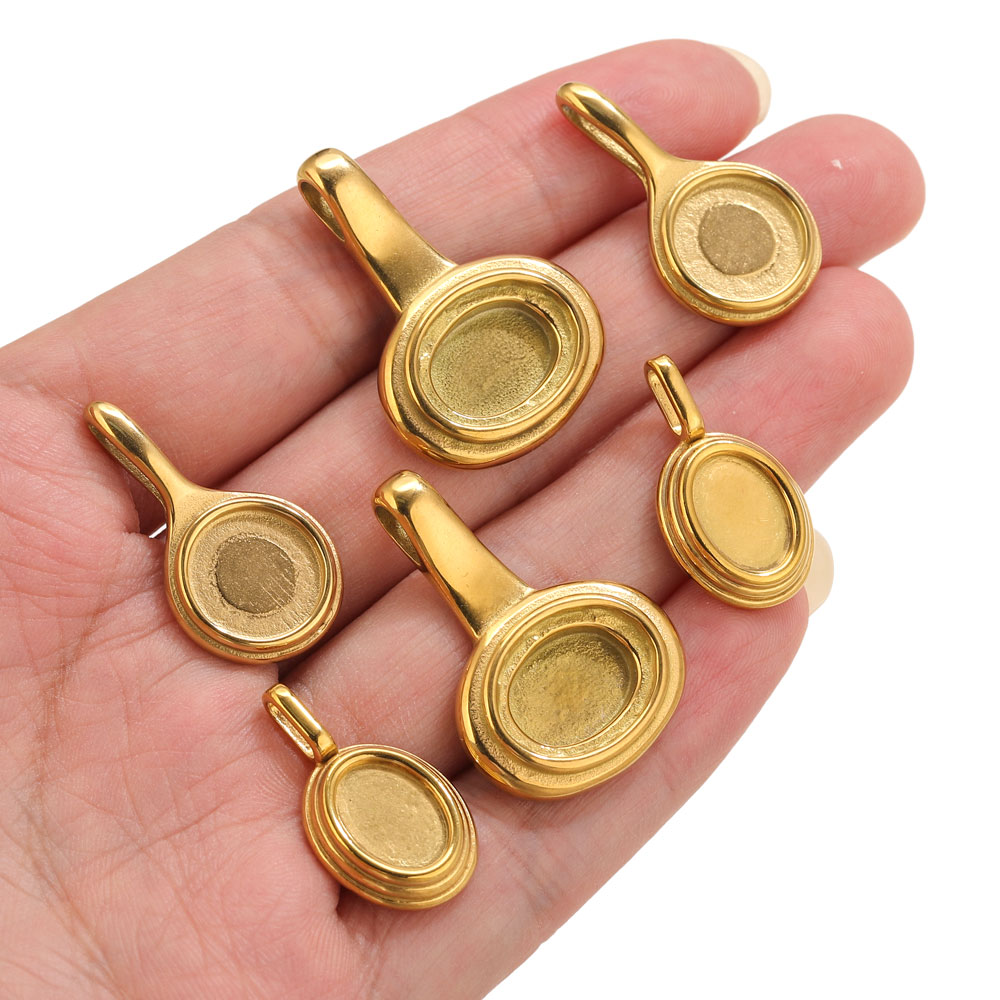5 pçs de aço inoxidável redond - Resin Crafts avaliação e preço
