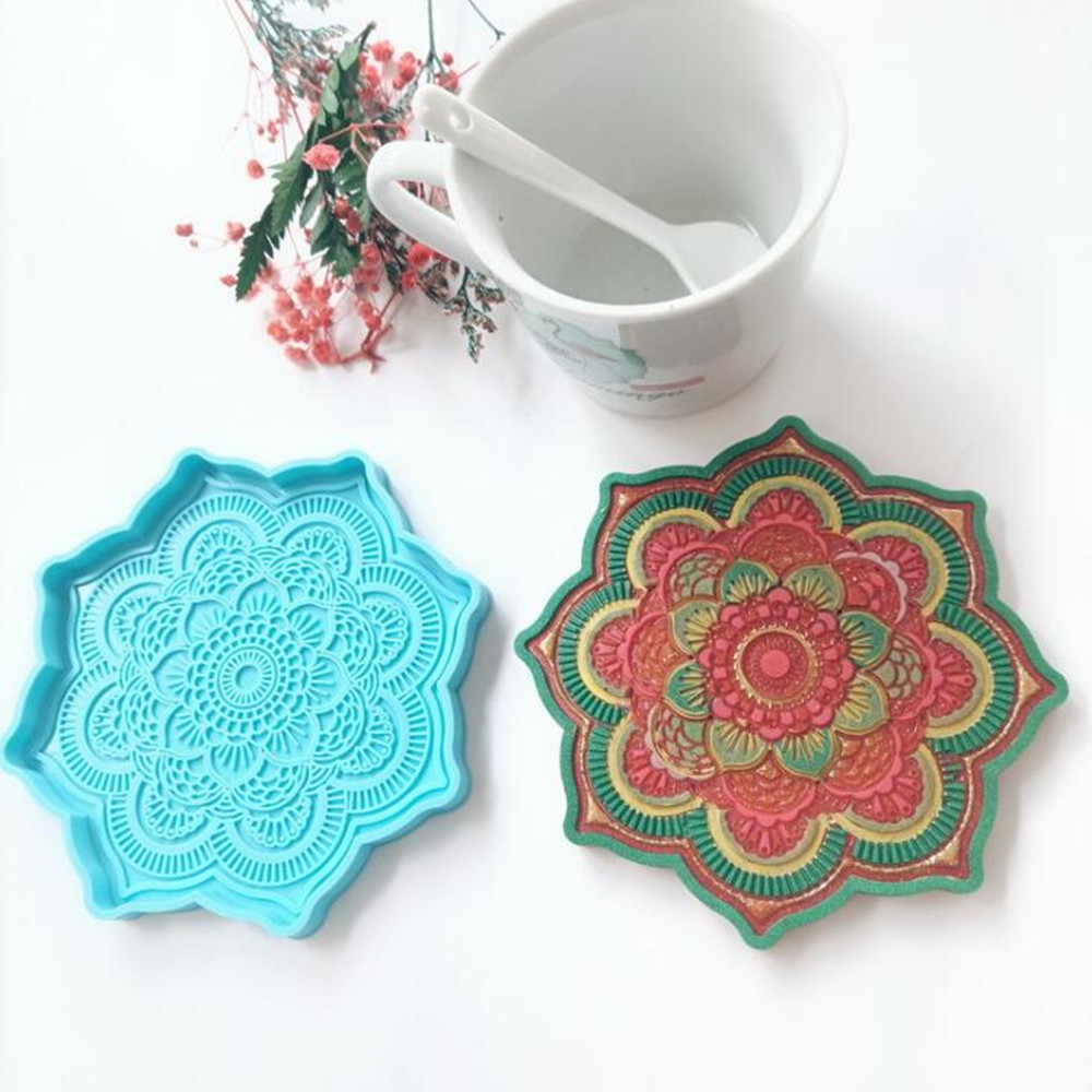 Molde de silicone para porta-c - Coaster Mold Round avaliação e preço