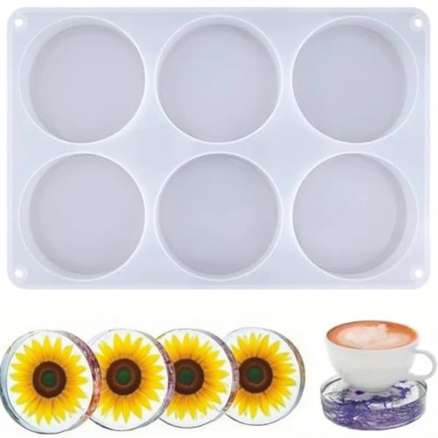 Moldes de Silicone Redondos Pr - Coaster Mold Round avaliação e preço