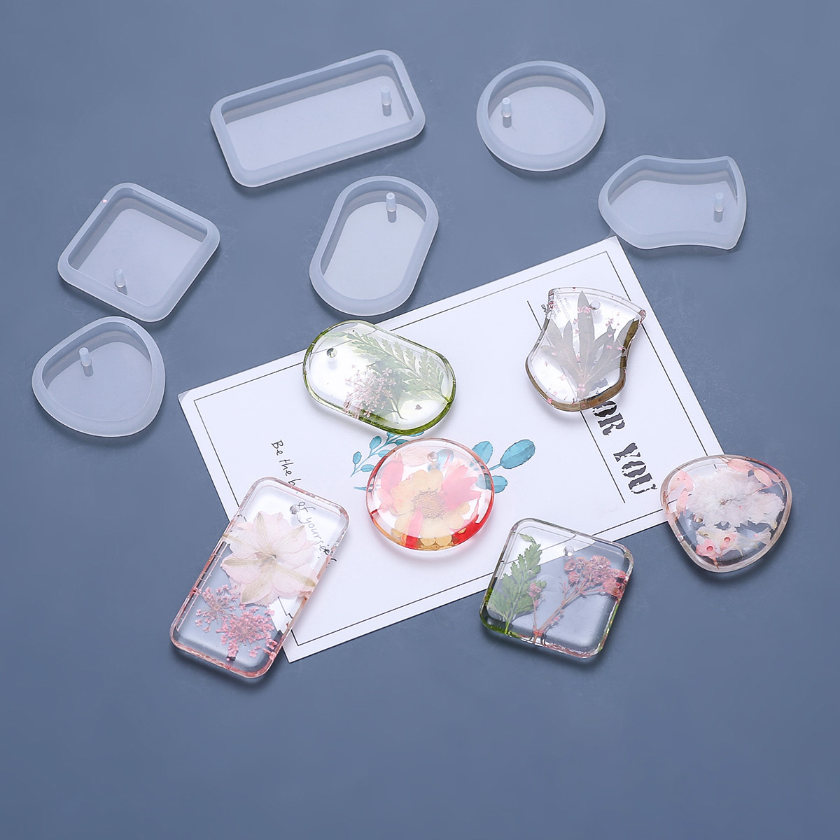 1/6/10pcs diy chaveiro pingent - Resin Jewelry Kit avaliação e preço