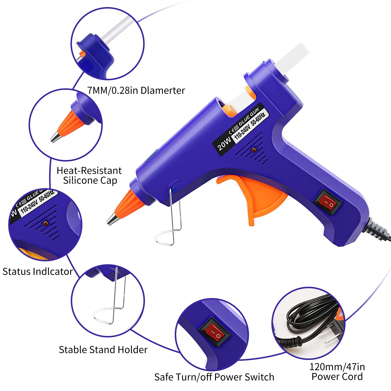 Pistola de cola quente 20w, mi - Heat Gun Small avaliação e preço
