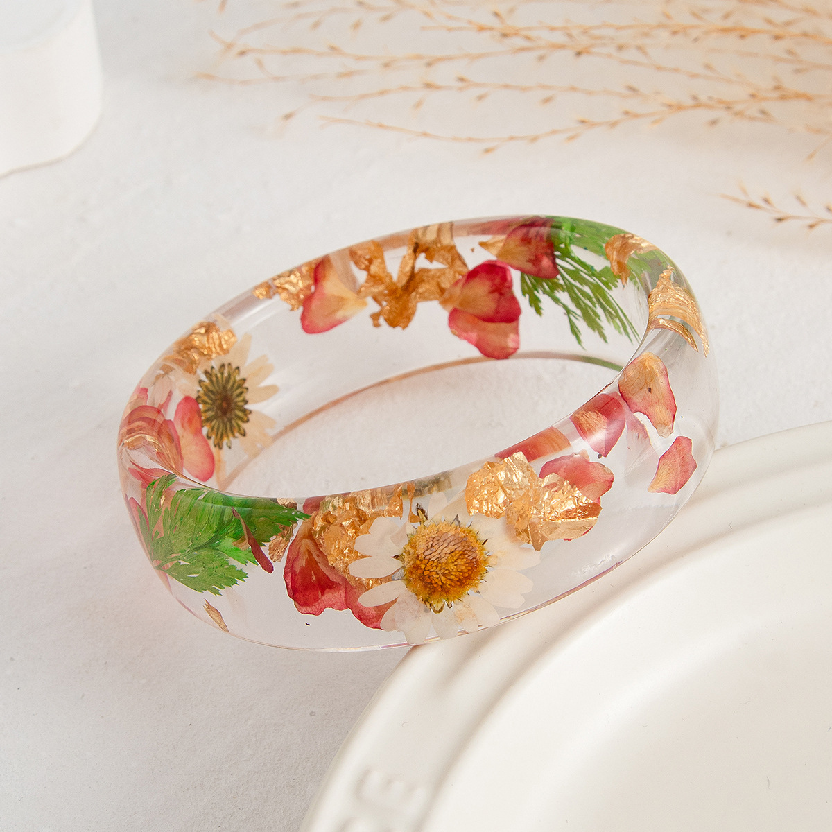 Vintage flor folha transparent - Dried Flower Bulk avaliação e preço