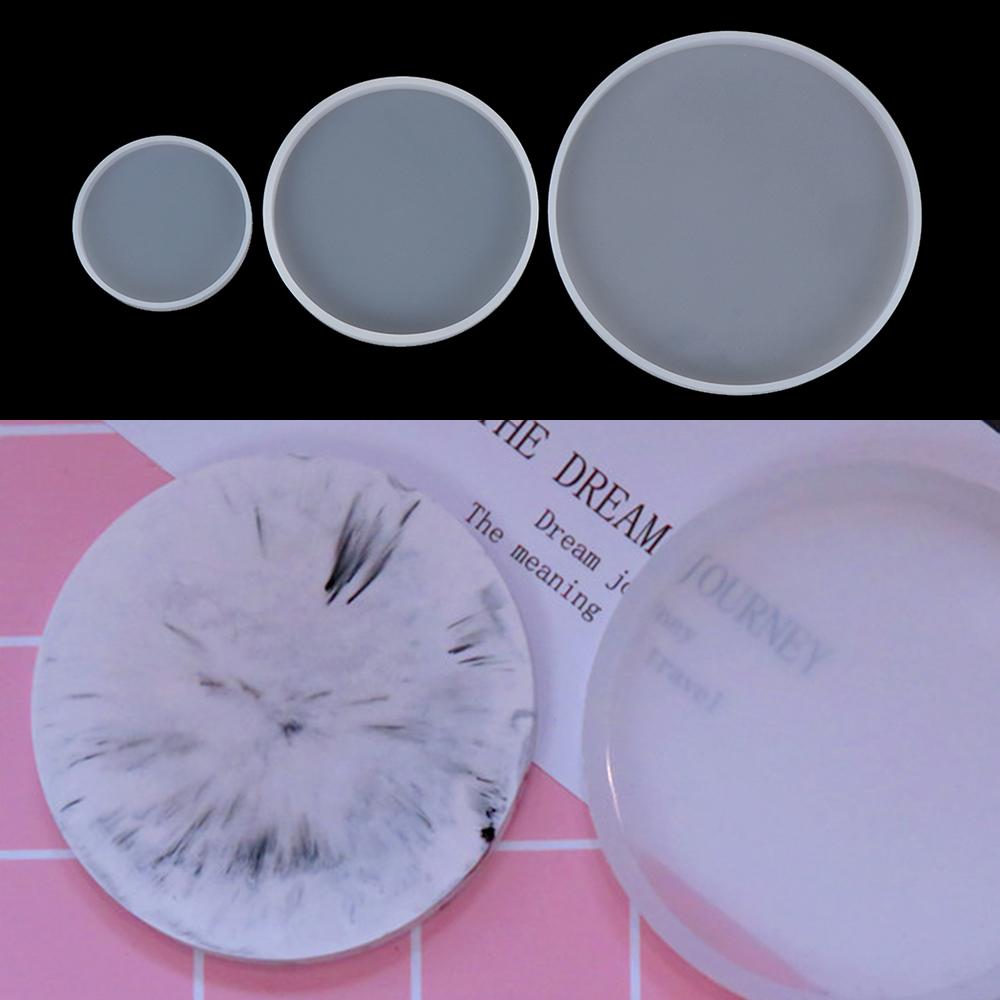 Molde de Silicone para Artes e - Coaster Mold Round avaliação e preço
