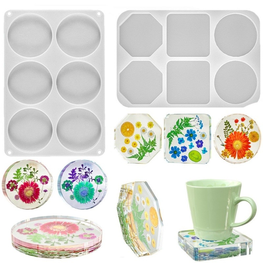 Molde de Silicone Criativo par - Coaster Mold Round avaliação e preço
